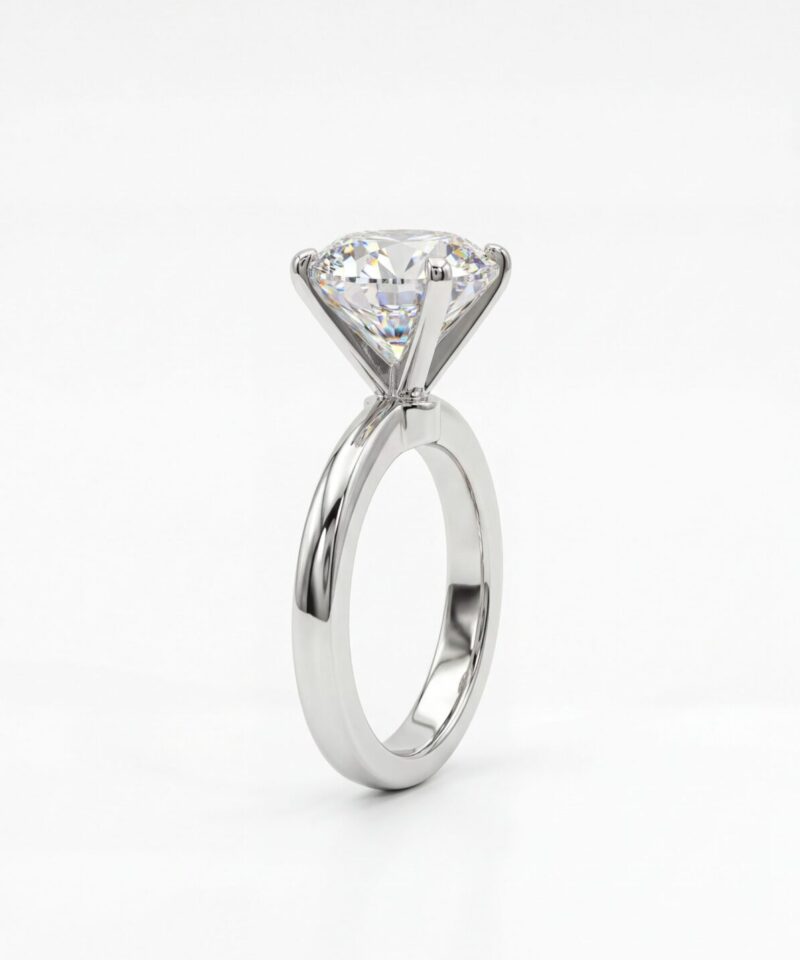 Anel Solitário Vitta Glam com Moissanite Central 13 mm