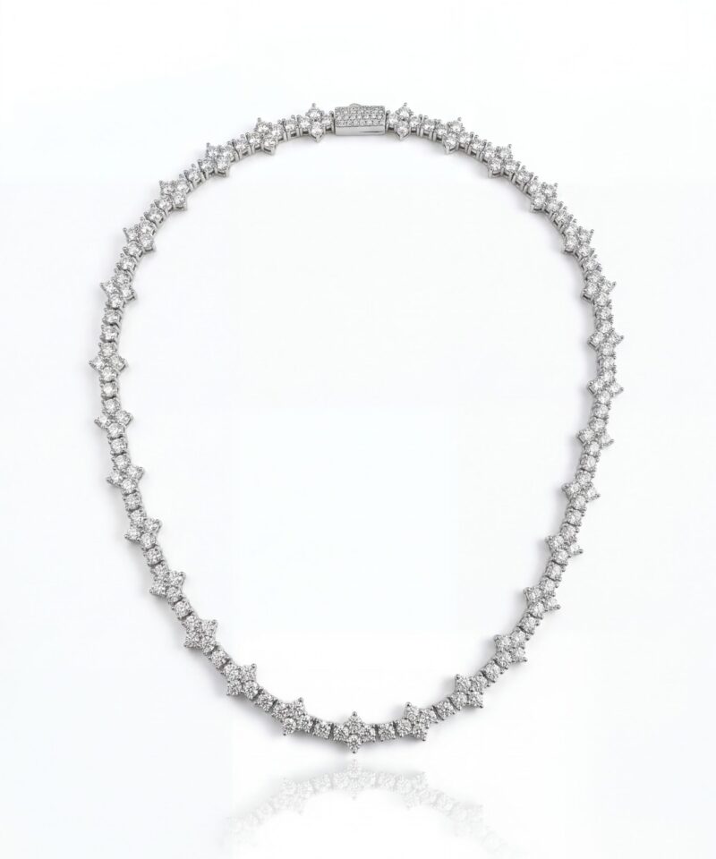 Pulseira Lumière Royale Cravejada com Moissanites de 2,5 mm