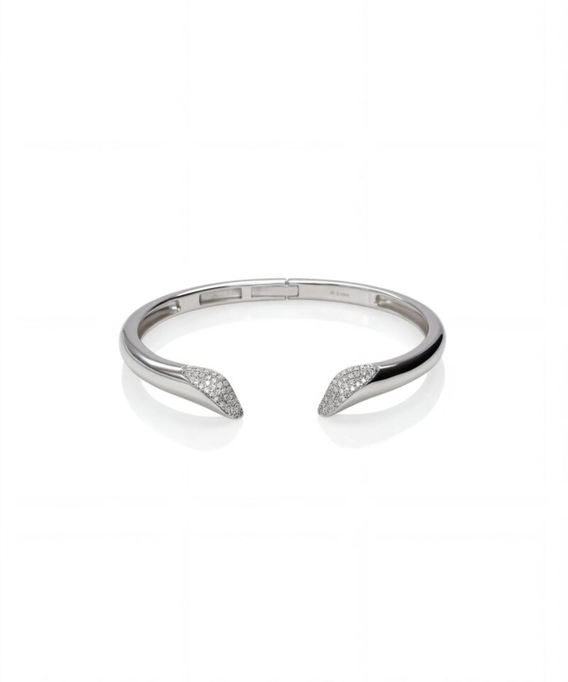 Bracelete Alara com Pontas Cravejadas em Moissanite 0,33 ct