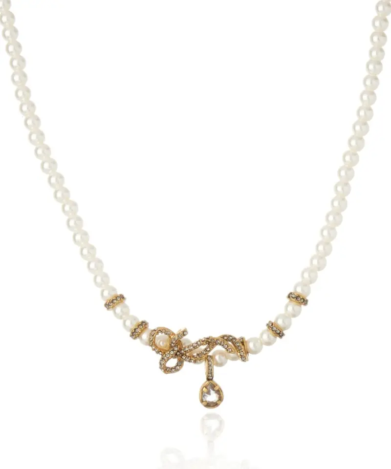 Colar Afeto com Pérolas em Banho Ouro Vintage | Claudia Arbex