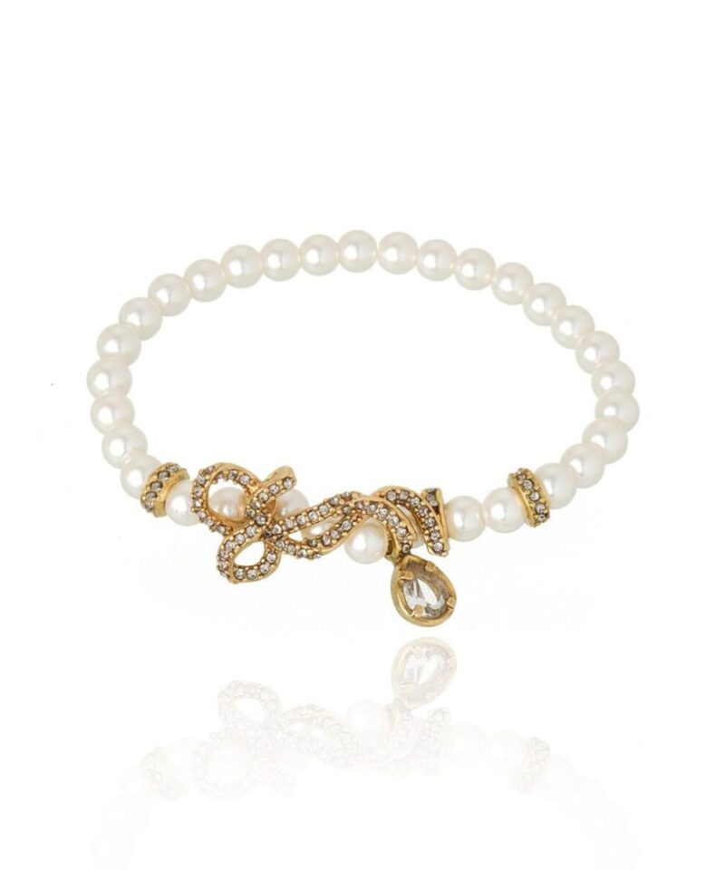 Alternative view of Pulseira Afeto com Pérolas em Banho Ouro Vintage | Claudia Arbex