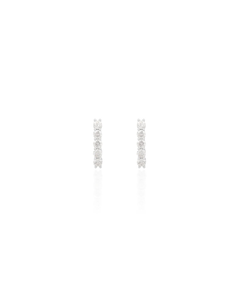 Brinco Ear Cuff Lumi com 5 Moissanites de 3 mm 0,50 ct