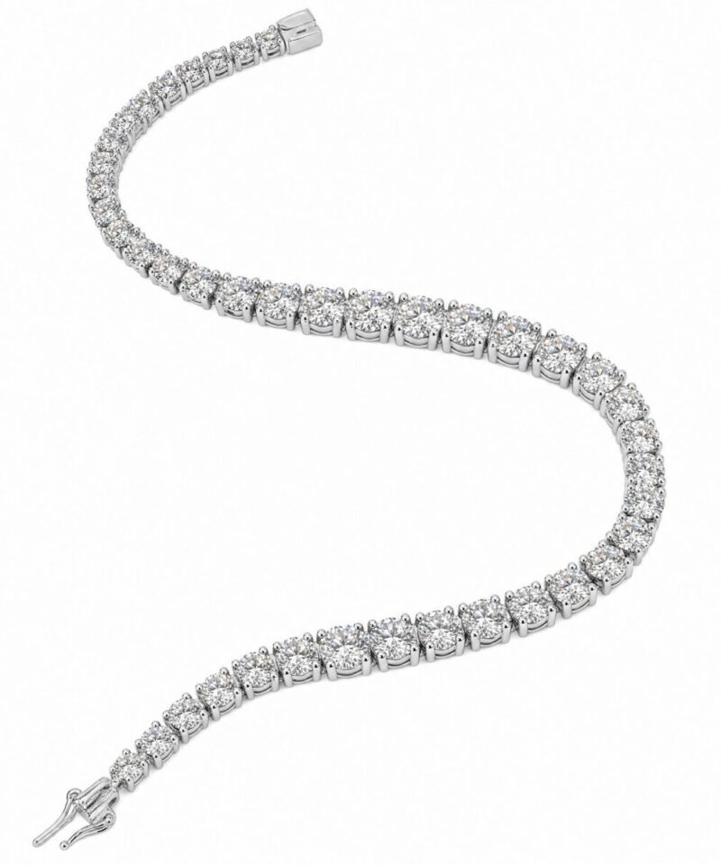 Alternative view of Pulseira Riviera Petit com Moissanites em Cravação Degradê