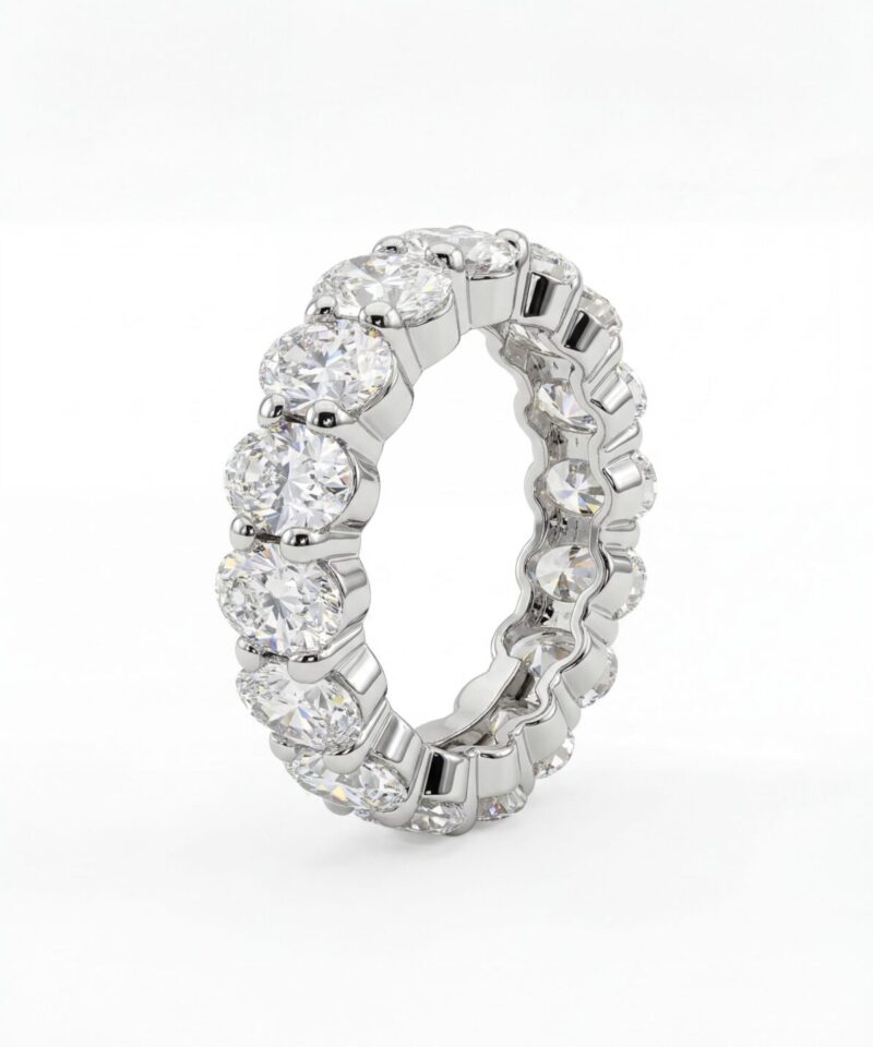 Anel Atelier Cravejado com Moissanite 6 mm