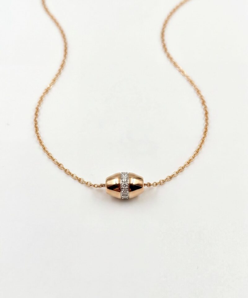 Colar Tamborzinho Glam Cravejado Moissanite 1,75 mm