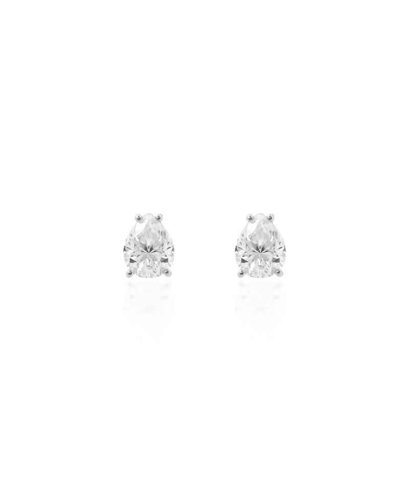 Brinco Goutte Lumière com Moissanite Lapidação Gota 7x9 mm 3,34 ct