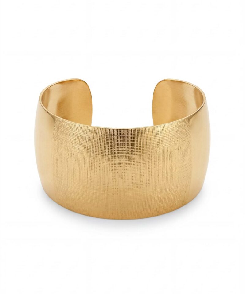 Bracelete Firenze Minimalista Texturizado | Curadoria ANASTRASSE