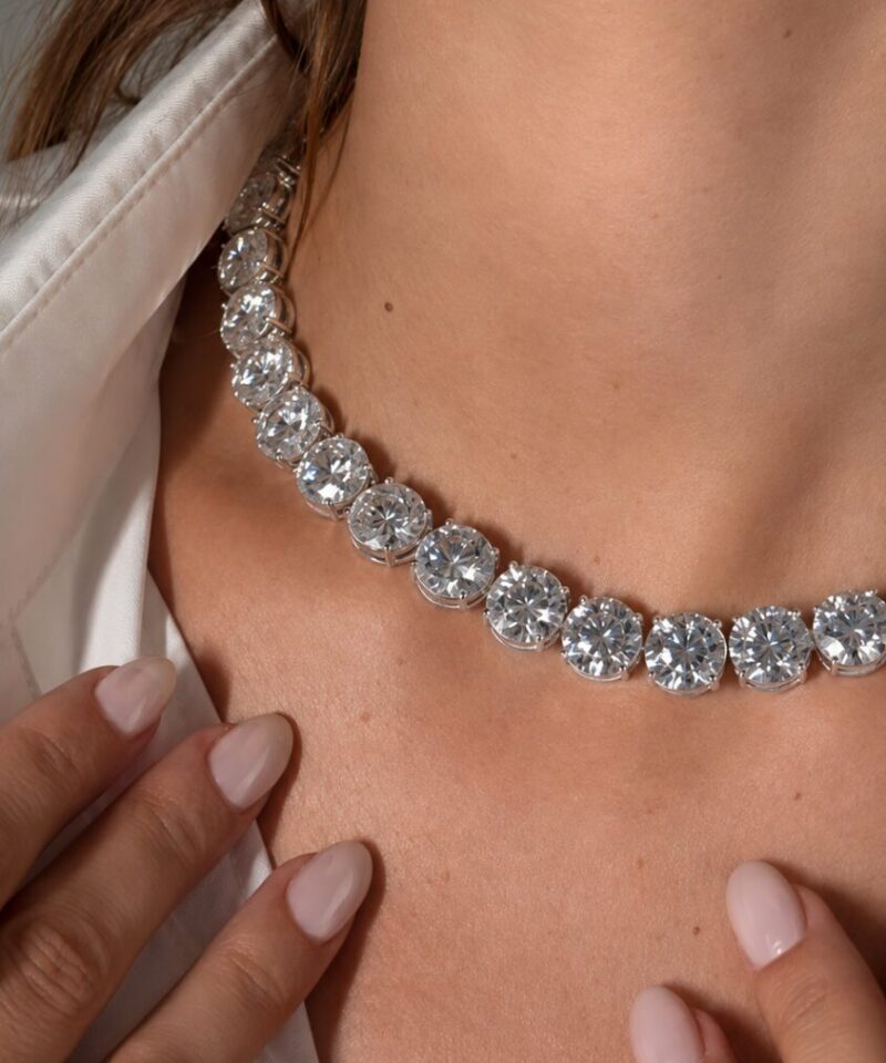 Alternative view of Colar Riviera Belle Epoque 11 mm 5.0ct  45 cm